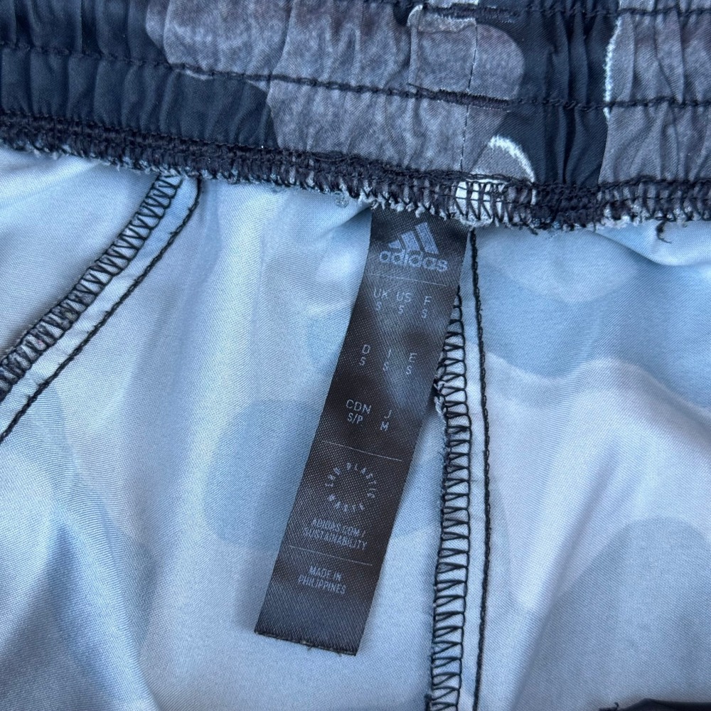 Adidas Men Camo Track Pants Grey Black Three Stripe Joggers Small - Picture 4 of 7
